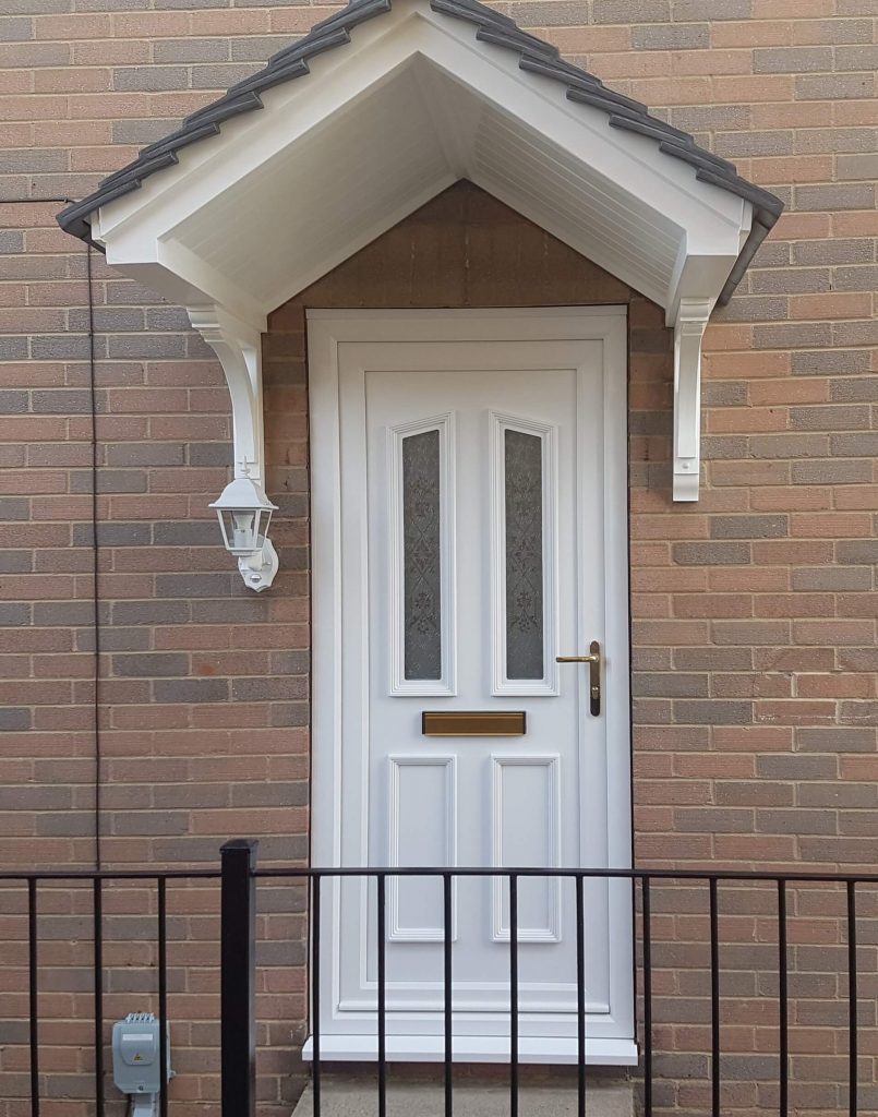White uPVC Entrance Door