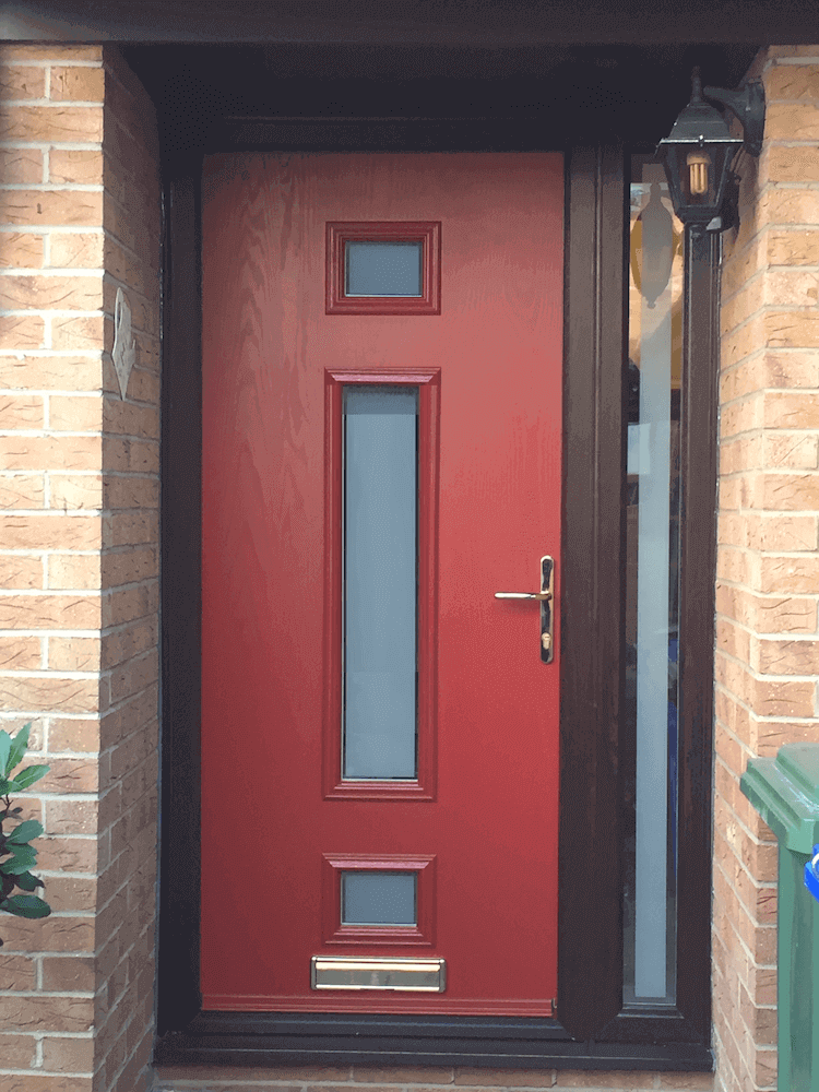 Red Composite Door