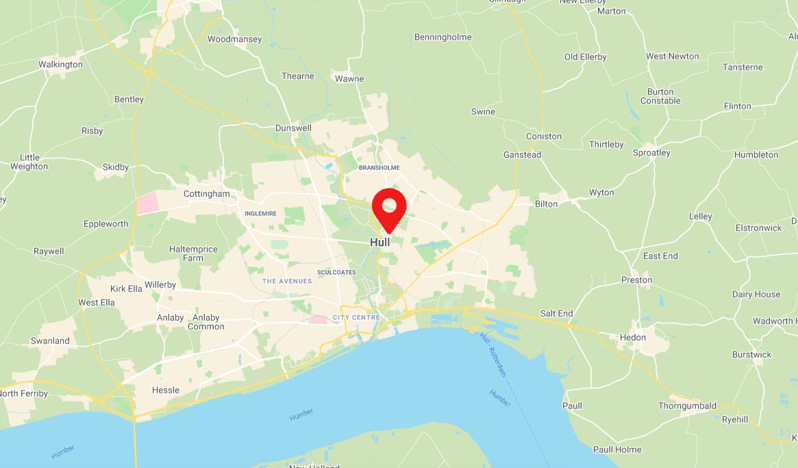 Map of Hull