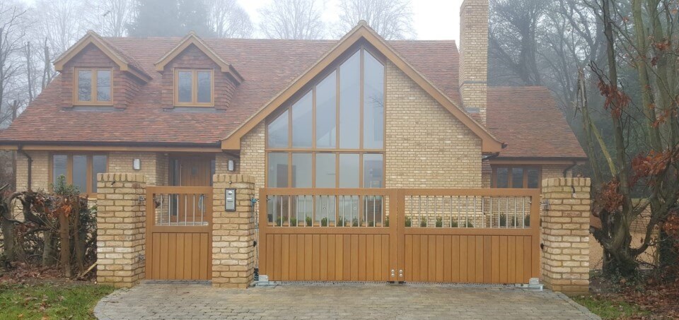 A Customer home all fitted with new windows stained