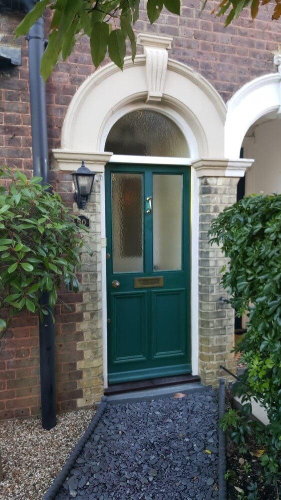 Wooden Green fitted front door