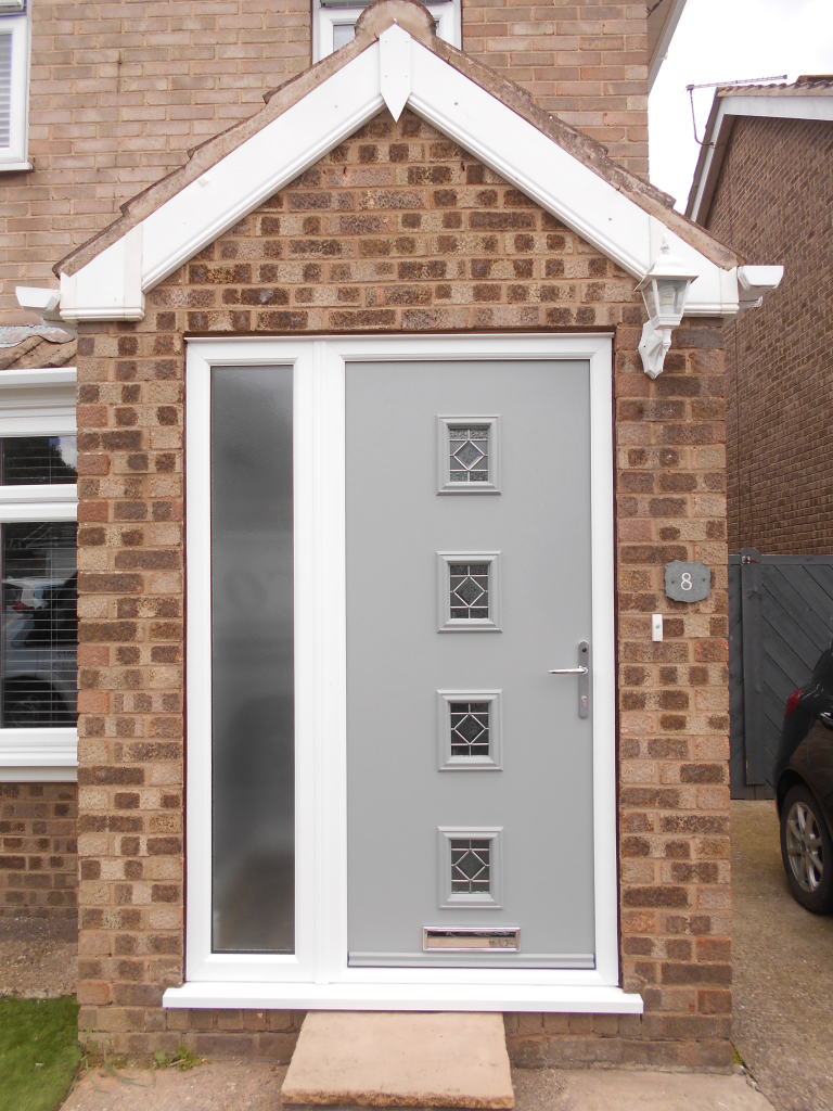 4 Top style Composite Door in Traffic Grey