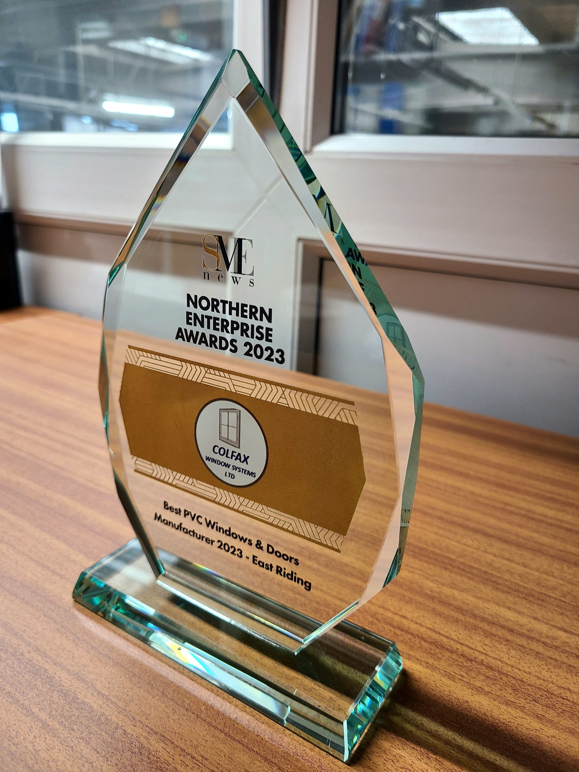 Colfax SME glass trophy