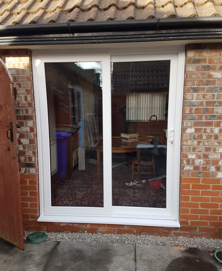 A PVC-u patio door in White